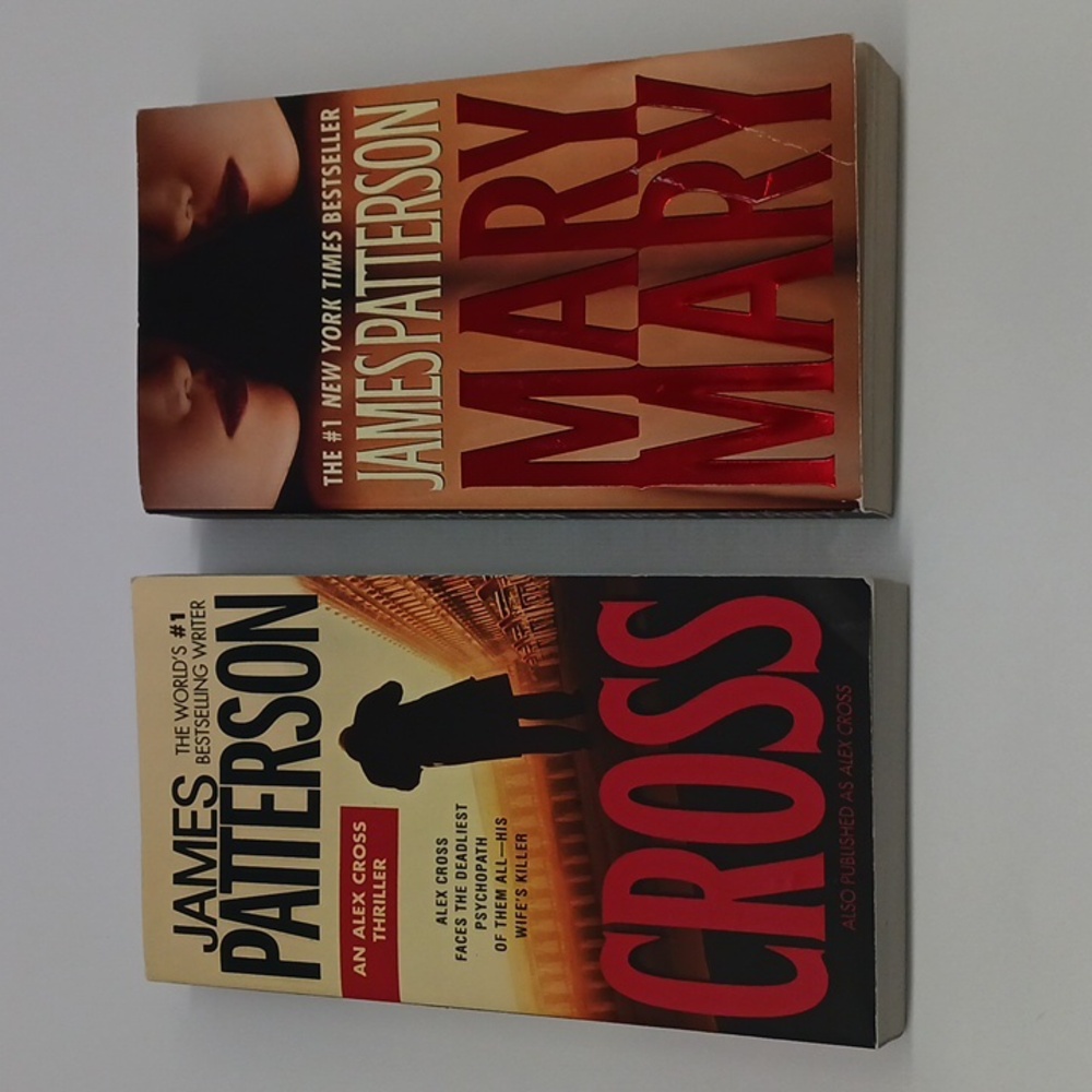James Patterson Alex Cross Series Lot of 2 Paperback Books: Mary Mary and Cross